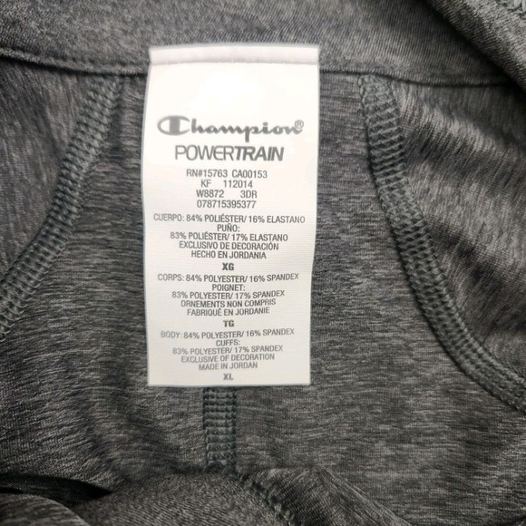 Mens Champion size 2XL Powerflex 1/4 Zip Long Sleeve Running Pullover - Picture 3 of 10